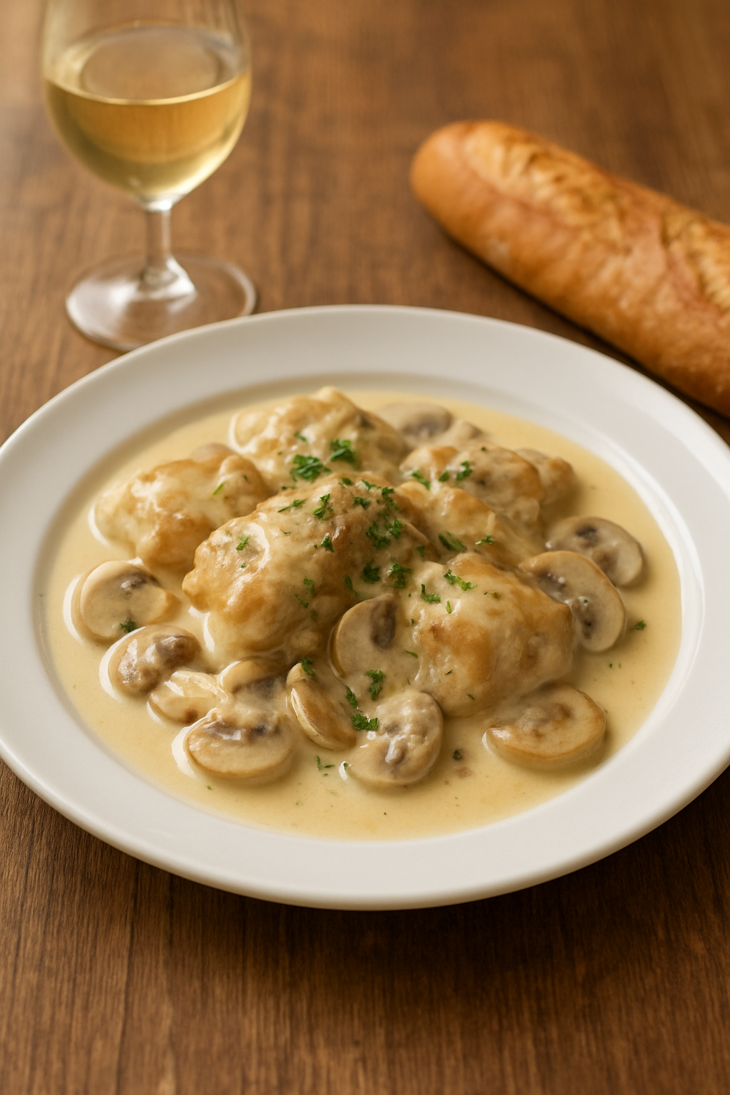 【バターと生クリームの魔法】鶏肉のフリカッセ｜フランスのやさしい時間を食卓に