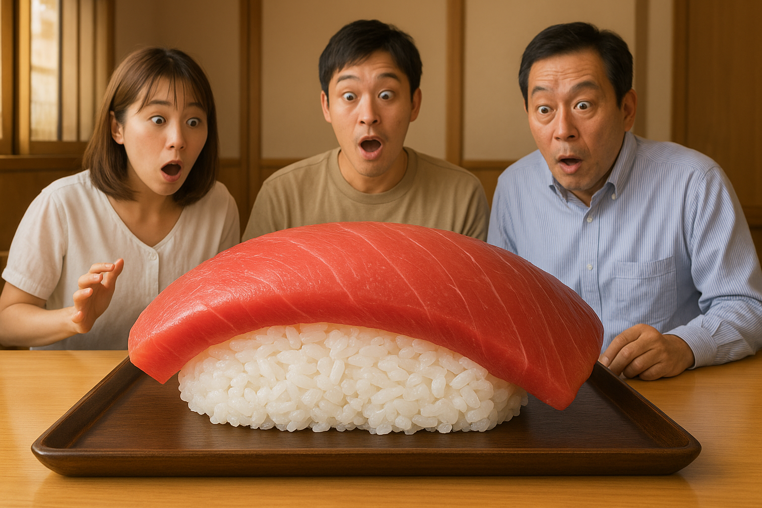 日本一巨大寿司に挑戦！7kgの握りが出てきた瞬間、笑うしかなかった｜ぞうさんパクパク×ダイニングまさ坊