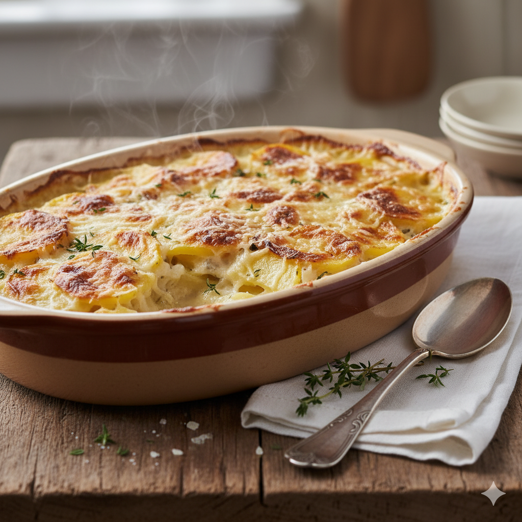 ホワイトソース不要！“勝利のゴールデンコンビ”で作る究極のじゃがいもグラタン